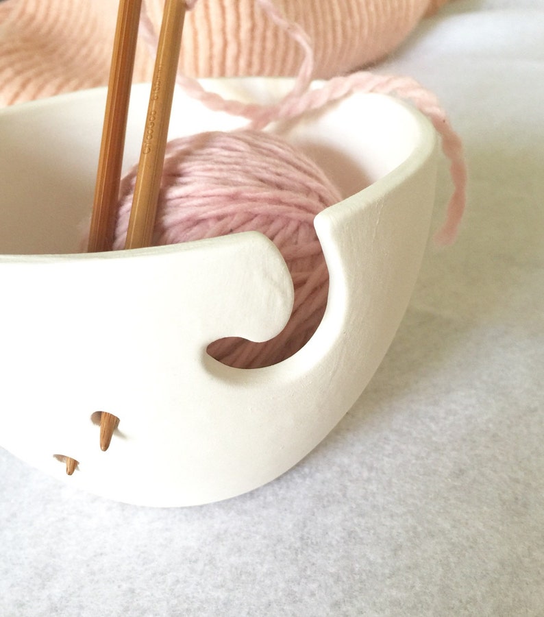 Petite Yarn Bowl Personalize With Color Perfect Yarn Keeper Etsy