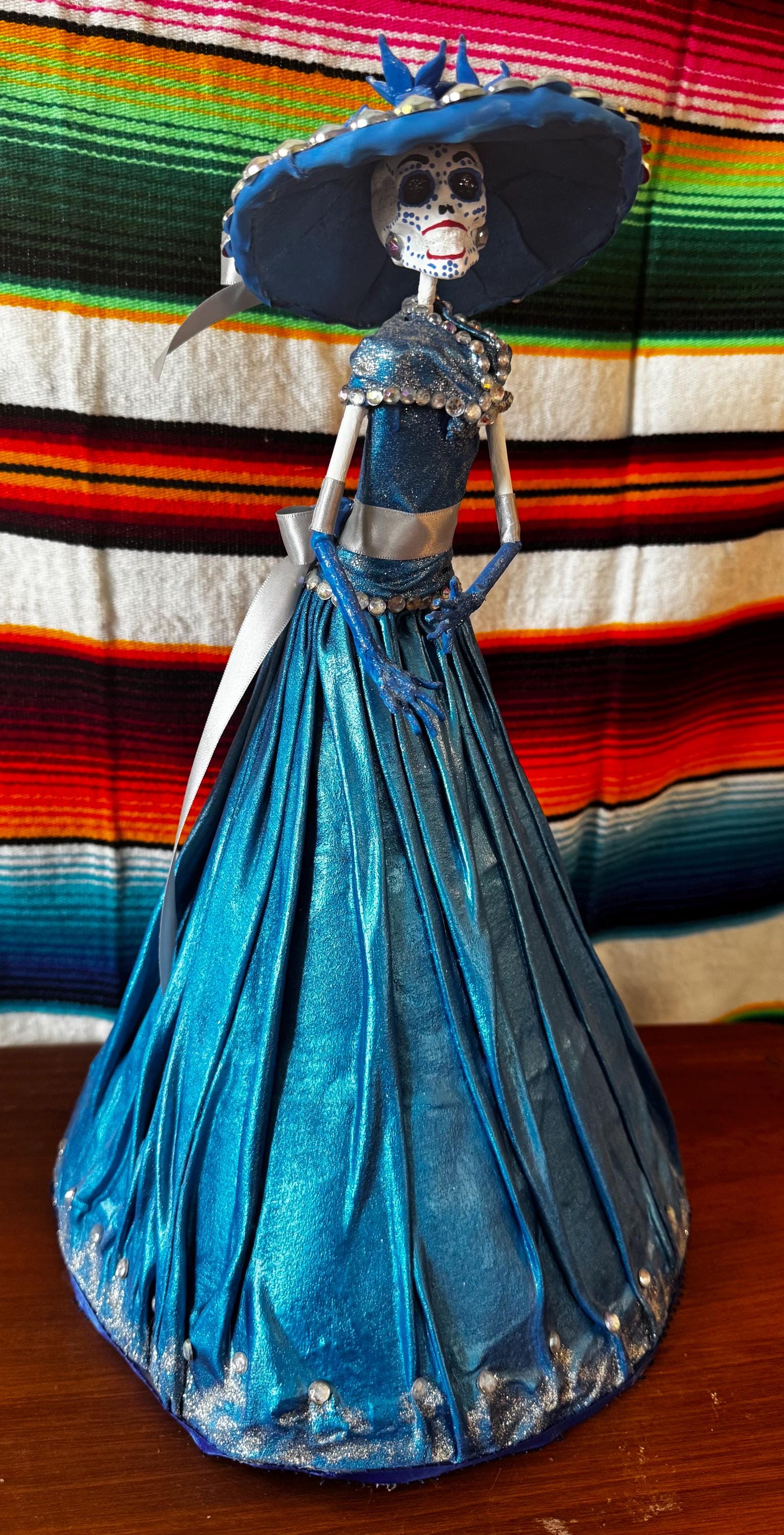 blue catrina dress Sizes:L YGroup_briar-long One Shoulder Asymmetric Cutout A Certificate of Authenticity