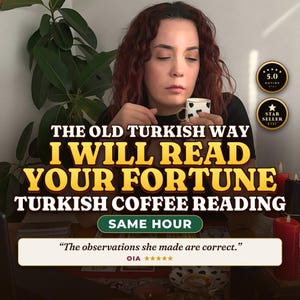 Turkish Coffee Reading | Real Cup Brewed & Read by a Turkish Reader | Same Hour Fortune Telling, Tasseography, Love and Future