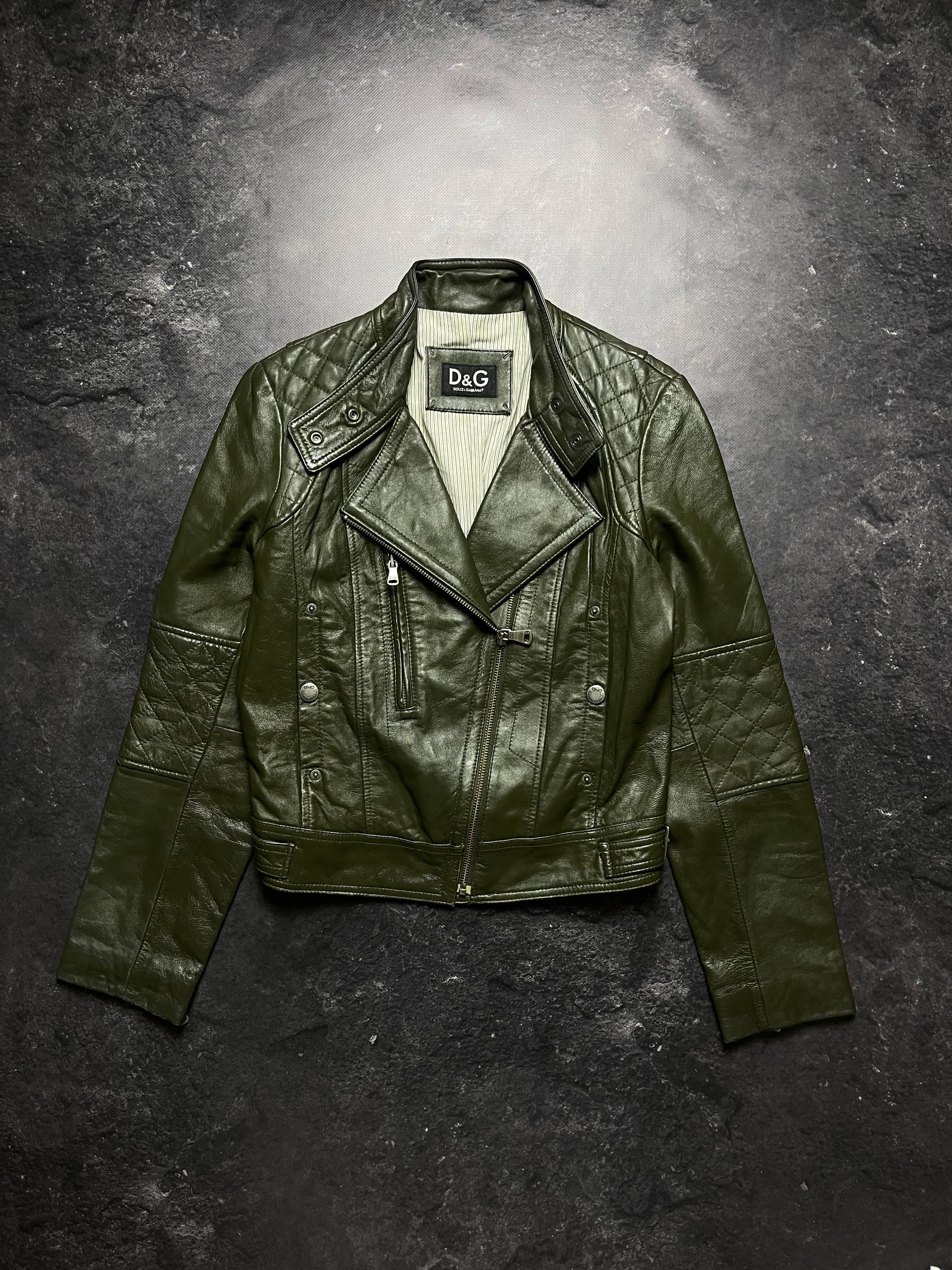 Dolce Gabbana Leather Jacket - Etsy