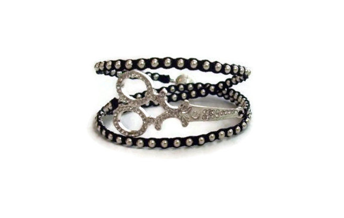 Scissor Wrap Bracelet Shears Bracelet Hairdresser Jewelry Etsy