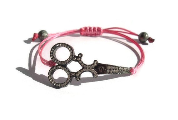 Pink Scissor Bracelet Hair Stylist Bracelet Shears Bracelet Etsy