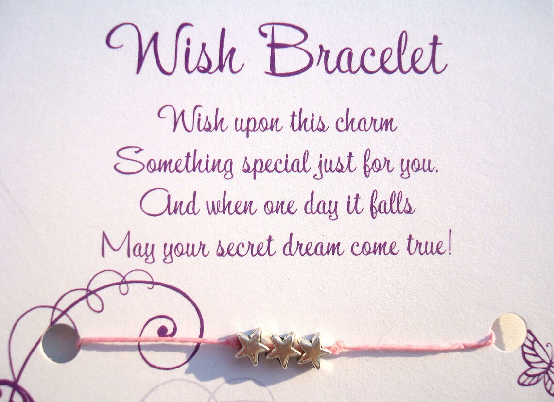 3 Star Charm Beaded Wish Bracelet - Etsy