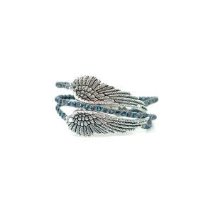 Angel Wing Bracelet, Wrap Stack Bracelet bild 2