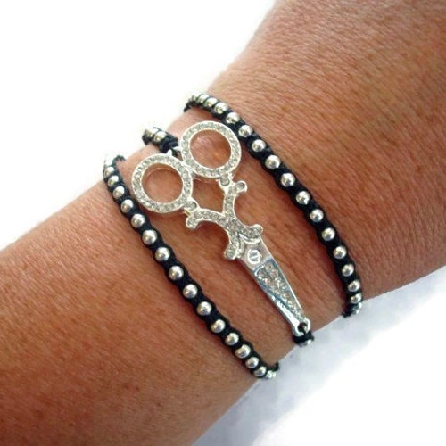 Handmade Ladies Pinkie Scissor Ring © 14K Yellow Gold Hair Etsy