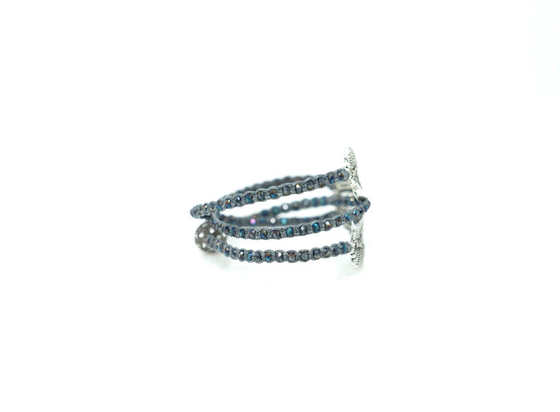 Angel Wing Bracelet, Wrap Stack Bracelet bild 3