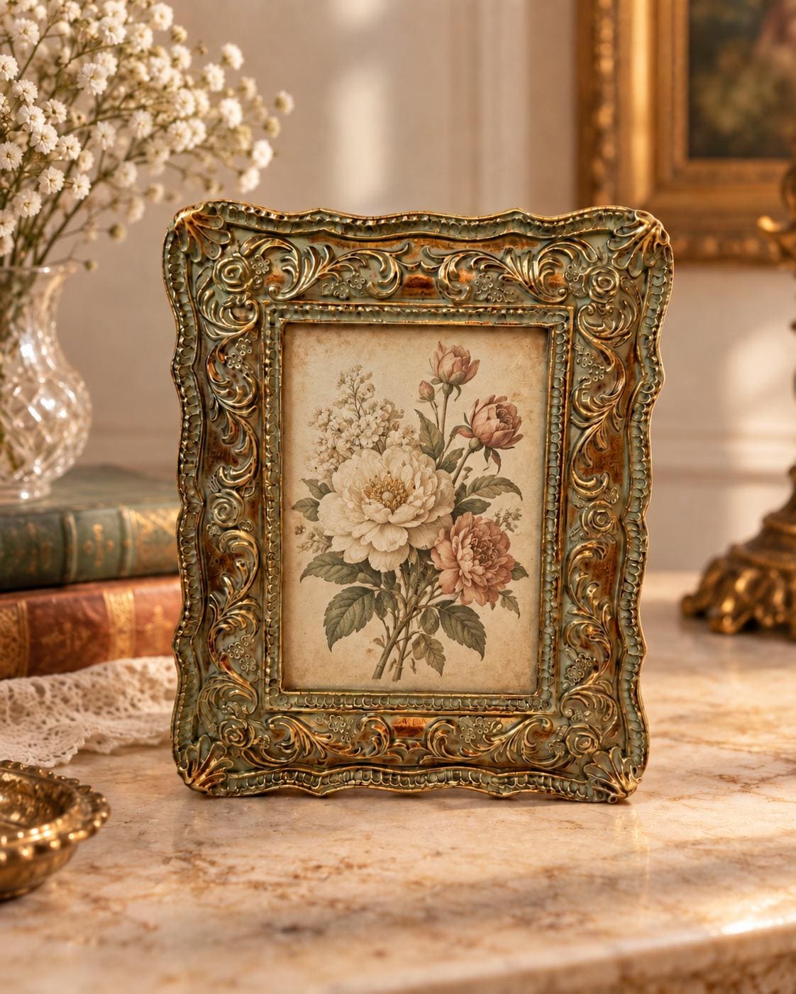 Ornate Green Frame - Etsy