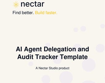 AI Agent Delegation and Audit Tracker Template