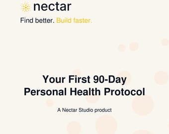Your First 90-Day Personal Health Protocol - Digital Playbook