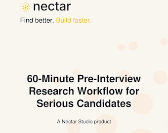 60-Minute Pre-Interview Research Workflow for Serious Candidates - Digital Playbook