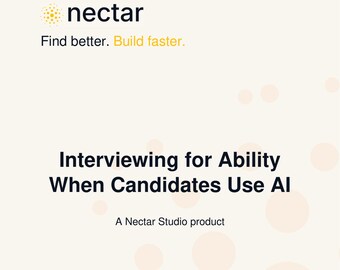 Interviewing for Ability When Candidates Use AI - Digital Playbook
