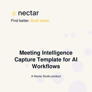 Vorlage zur Erfassung von Besprechungsdaten für KI-Workflows