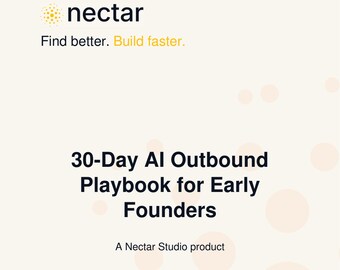 30-Day AI Outbound Playbook for Early Founders
