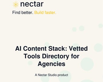 AI Content Stack: Vetted Tools Directory for Agencies - Digital Curated_Directory