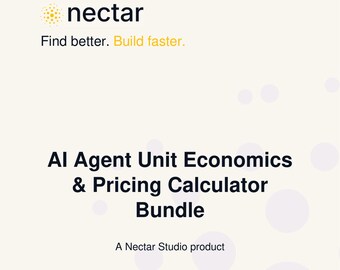 AI Agent Unit Economics & Pricing Calculator Bundle - Digital Template