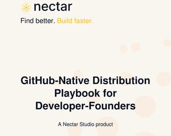 GitHub-Native Distribution Playbook for Developer-Founders