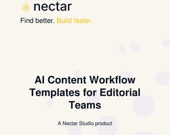 AI Content Workflow Templates for Editorial Teams