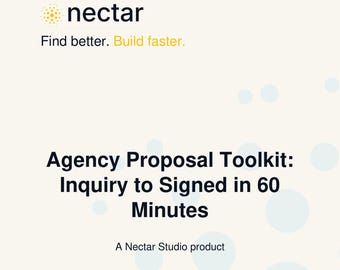 Agency Proposal Toolkit: Inquiry to Signed in 60 Minutes - Digital Operating_System