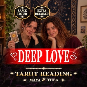Deep Love Tarot Reading, Personalized Psychic Guidance for Feelings, Connection, Relationships and Future Love, Same Hour Delivery
