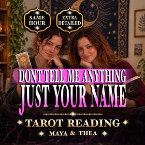 Intuitive Psychic Reading, Same Hour, No Context Needed, Just Your Name, Blind Tarot Reading, Honest Answers, Tarot Reading
