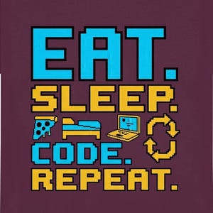 Camiseta de algodón para regalo de desarrollador - Diseño de píxeles retro con humor de código