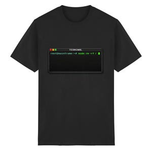 Sudo Rm -Rf / Shirt – Retro Pixel Terminal T-Shirt – Linux Nerd Geschenk - Heavy Cotton T-Shirt