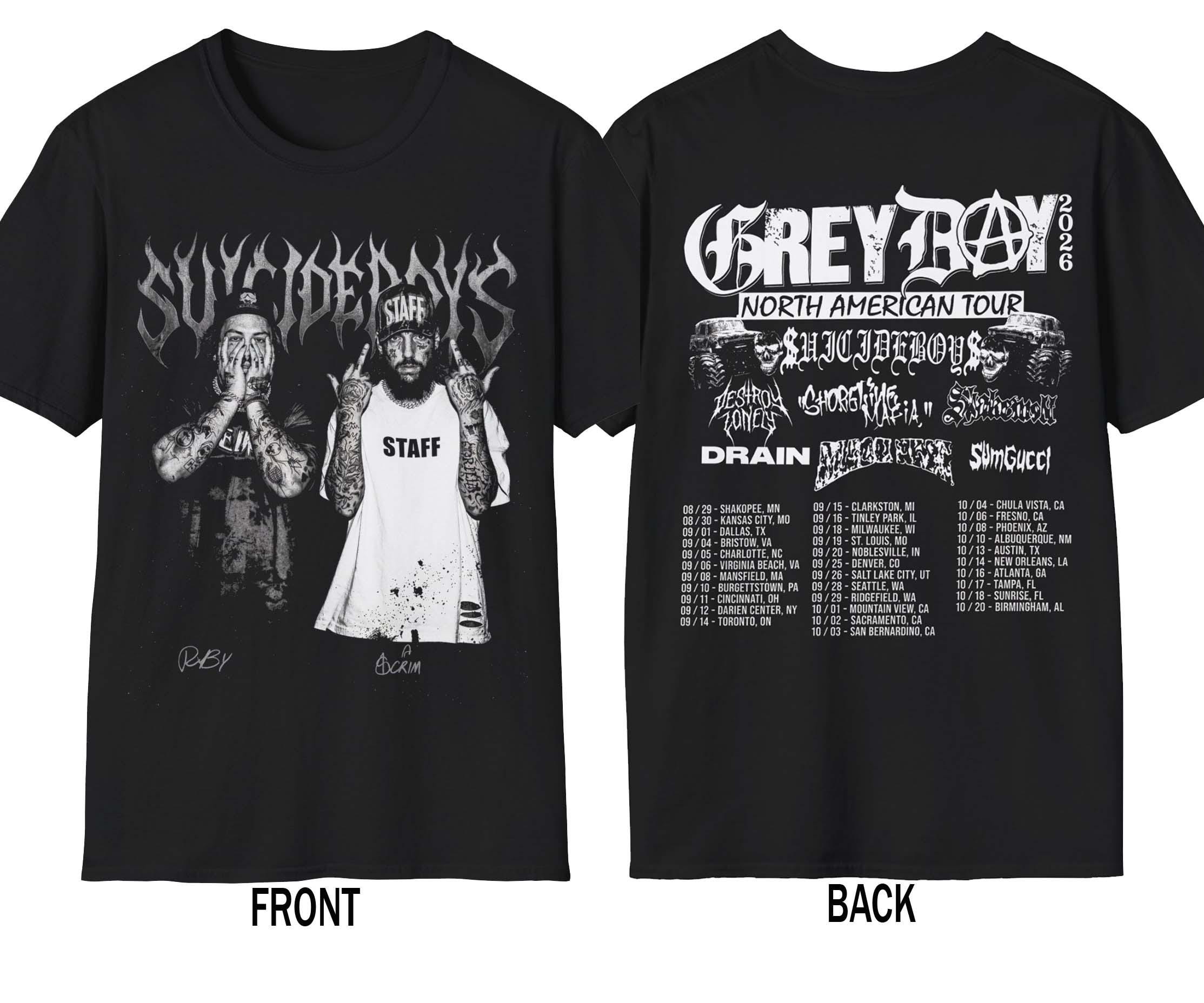 Grey Day Tour Tee - Etsy