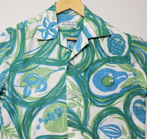 1960s Shirt / S / Tropical Fruit / 1960s Hawaiian