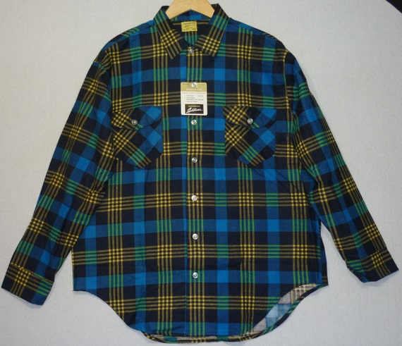 NOS / 1960s Shirt / L / Osh Kosh / Flannel / Cotton Flannel / Work Shirt / Workwear / New Old Stock / Deadstock / Union Made / Plaid Shirt - Etsy NOS / 1960s Shirt / L / Osh Kosh / Flannel / Cotton Flannel / Work Shirt / Workwear / New Old Stock / Deadstock / Union Made / Plaid Shirt - Etsy