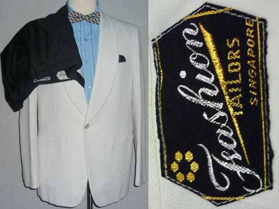 Vintage 1970s Mens Tuxedo / 38 - 40 / M / Shawl C… - image 1