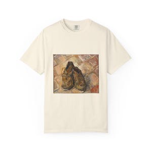 Vincent van Gogh Shoes T-Shirt, Comfort Colors Vintage Art Tee image 2
