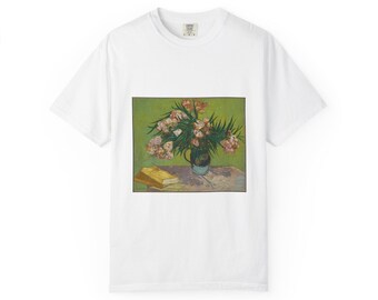 Koszulka z Vincentem van Goghiem Oleanders, Comfort Colors 1717 Vintage Art Tee, Heavyweight Museum Graphic Shirt