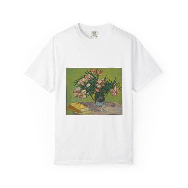 Vincent van Gogh Oleander-Kunst-T-Shirt, Comfort Colors Heavyweight Tee Bild 1