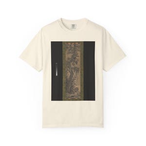 T-Shirt mit Kiefern-, Bambus-, Trauben- und Eichhörnchenmotiv, asiatisches Tuschebild-T-Shirt, Comfort Colors 1717 Bild 2