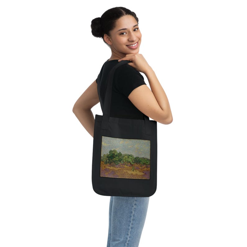 Olivos de Vincent van Gogh - Bolso de lona resistente imagen 4