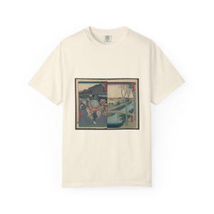 Utagawa Hiroshige Hatsune Riding Ground T-Shirt, Famous Views of Edo Art Tee, Comfort Colors 1717 image 2