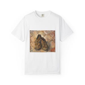 Vincent van Gogh Shoes T-Shirt, Comfort Colors Vintage Art Tee image 1
