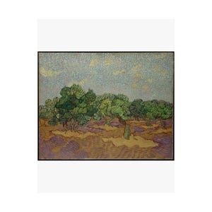 Van Gogh Olive Trees Print, Post Impressionist Landscape Art (Archival Quality) Bild 2