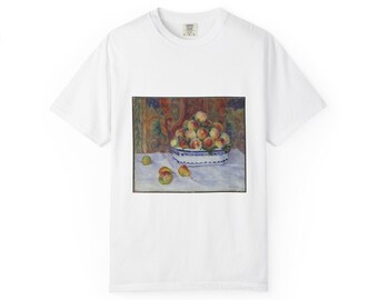 Camiseta con estampado de naturaleza muerta con melocotones de Auguste Renoir, estilo impresionista, marca Comfort Colors 1717.