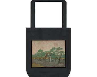 Mujeres recogiendo aceitunas de Vincent van Gogh - Bolso de lona resistente