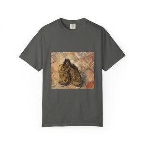 Vincent van Gogh Shoes T-Shirt, Comfort Colors Vintage Art Tee image 3