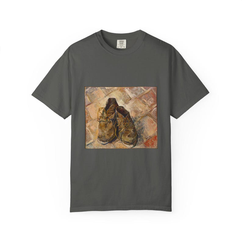 Vincent van Gogh Shoes T-Shirt, Comfort Colors Vintage Art Tee image 3