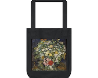 Van Gogh Blumenstrauß-Tragetasche aus Canvas, Blumenstillleben-Kunst-Tasche