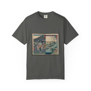 Utagawa Hiroshige Hatsune Riding Ground T-Shirt, Famous Views of Edo Art Tee, Comfort Colors 1717 image 3