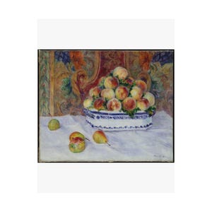Still Life with Peaches by Auguste Renoir - Fine Art Poster imagem 2