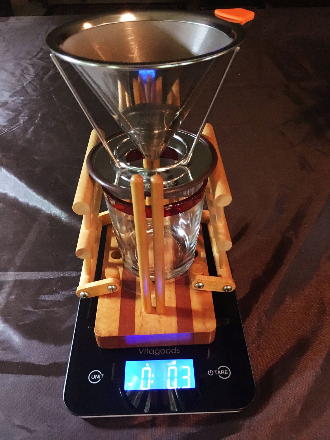 Coffee Pour Over With Scale Etsy