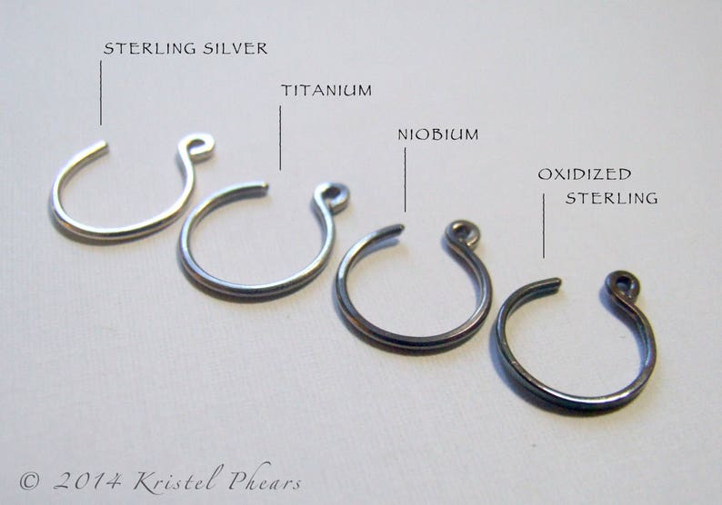 Titanium Hoops 2 or Niobium Extra Large Eco-Friendly Artisan Silver hoop earrings hammered simple basic 50mm 18ga Made in USA image 3