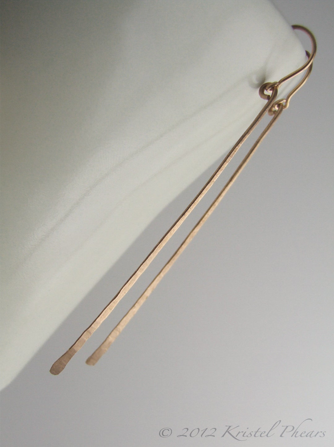 Gold bar dangle earrings Clearance