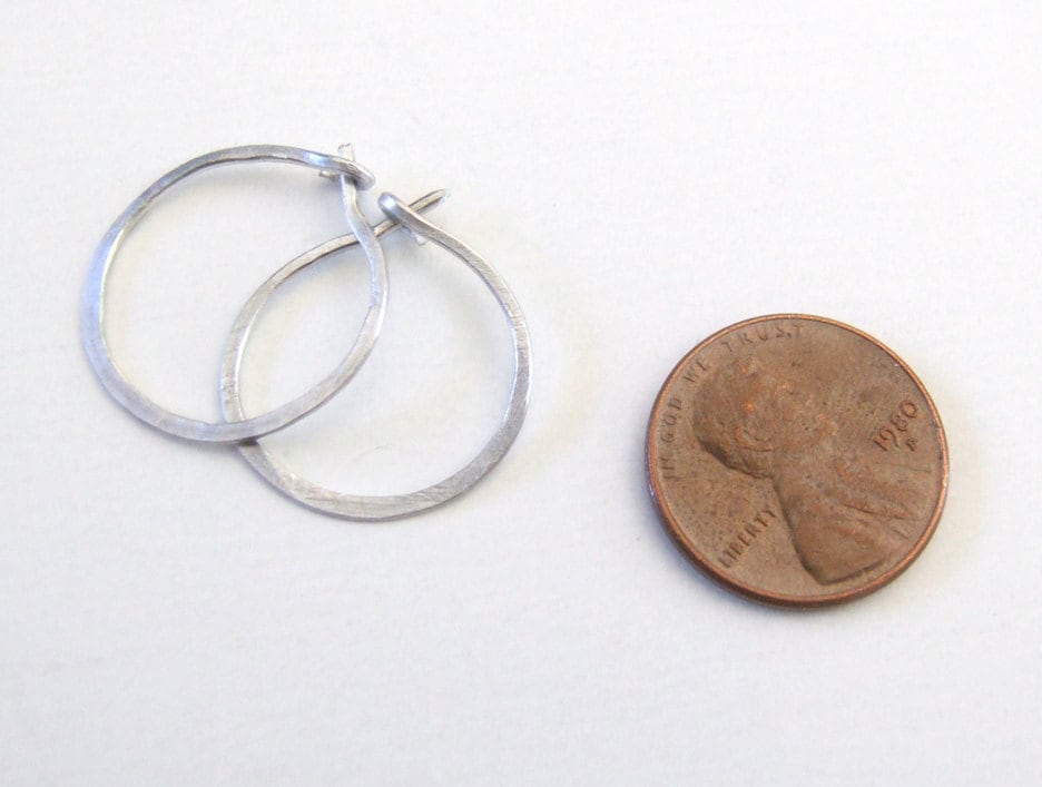 Titanium or Niobium Hoops Small Hoop Earrings Eco-friendly - Etsy