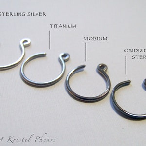Tiny Sterling Hoops silver hoops reverse hoop earrings eco-friendly recycled simple lightly hammered 1/2 10mm 12mm unisex image 5